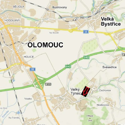 Pozemky Velký Týnec u Olomouce